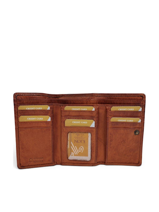 Leather Women's Wallet Brown
