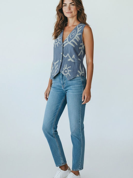 Blaues Damen Weste