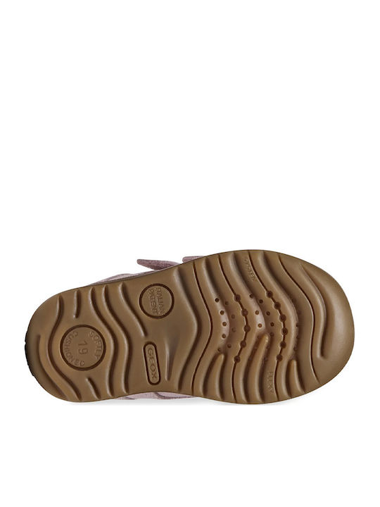 Macchia Leder Kinderstiefel mit Bügel- und Schleifenverschluss Rosa