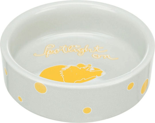 Trixie Keramische Schale Hamster Weiß Muster 240ml 10cm