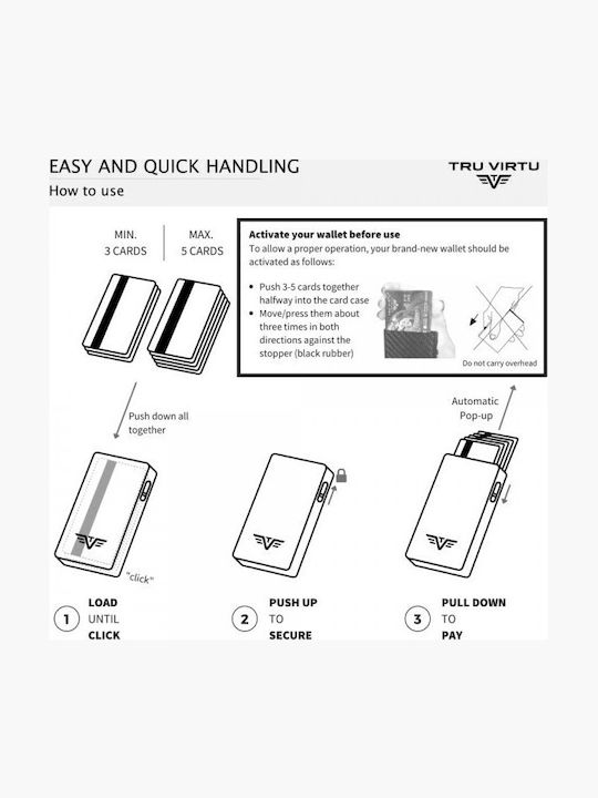 Click & Slide Men's Wallet with RFID Orange