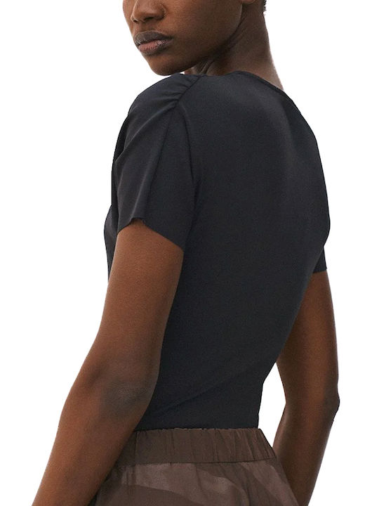 Access Fashion Дамско Боди С Къс Ръкав Черно 64-2068-202-black Access Fashion Дамско Боди С Къс Ръкав Черно 64-2068-202-black