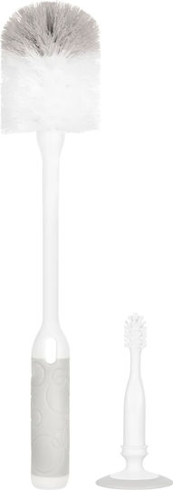 Ubbi Cleaning Brush for Baby Bottles Grey