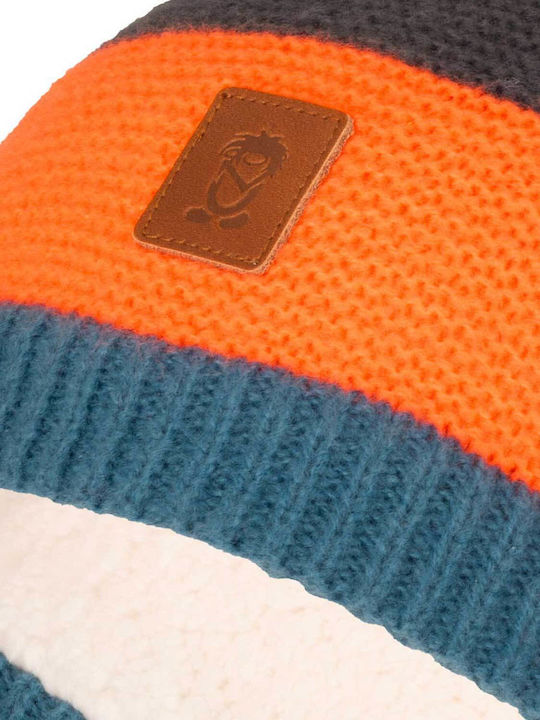 Kinder Beanie Gestrickt Blau