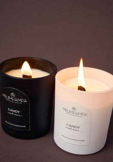 MeliMpampa Ароматична Свещ от Соя в Буркан с Аромат Candy 150гр MeliMpampa Ароматична Свещ от Соя в Буркан с Аромат Candy 150гр