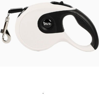 Ideaplus Pet Foldable Dog Leash Lead Training Strap In White Colour 5m Up To 40kg