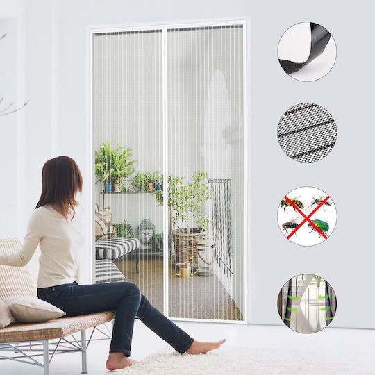 Pet Friendly Σίτα Πόρτας με Μαγνητικό Κούμπωμα 210x100cm