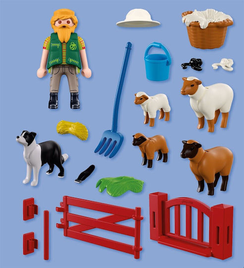 Playmobil Country Shepherd with His Flock for 4 Years Old