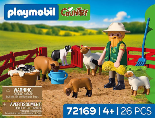 Playmobil Country Shepherd with His Flock for 4 Years Old