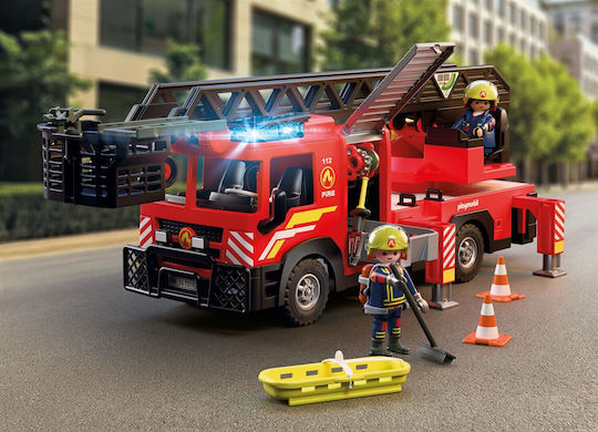 Playmobil City Action Fire Truck With Ladder & Basket for 4 Years Old