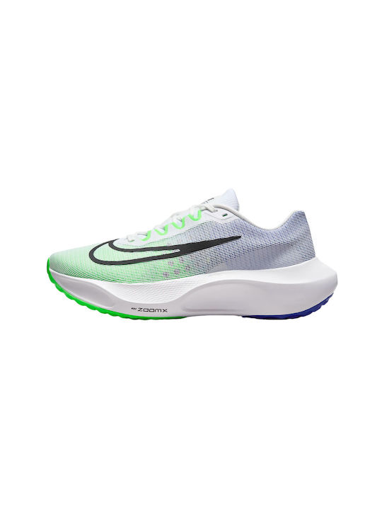 Zoom Fly 5 Sport Shoes Running White / Green Strike / Racer Blue / Black