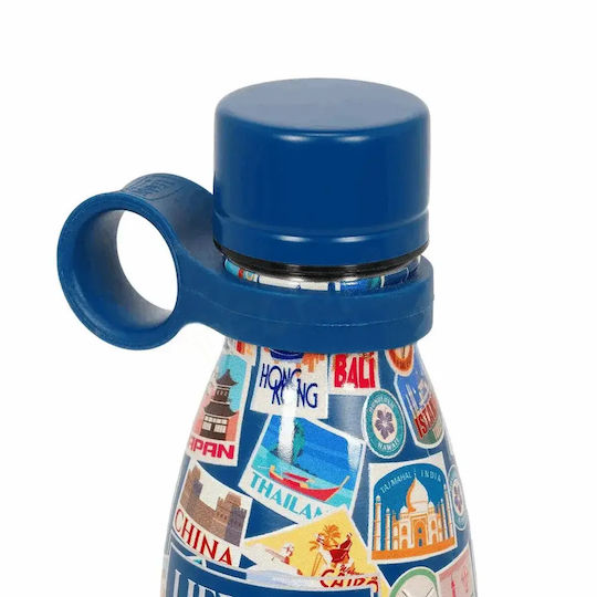 Legami Milano Stickers Bottle Thermos Stainless Steel 300ml Multicolour