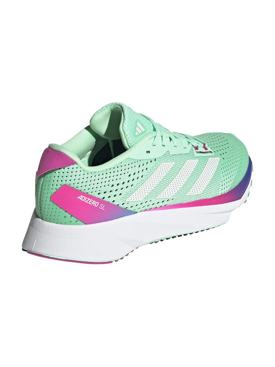 Adizero SL Sport Shoes Running Pulse Mint / Zero Metalic / Lucid Fuchsia