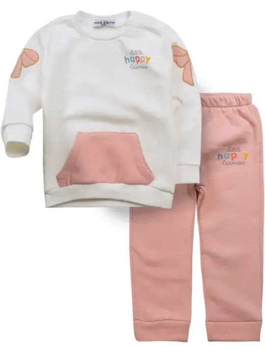 Kids Tracksuit Set Pink 2 Pieces