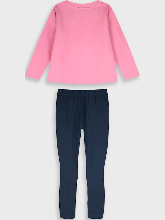 Kinderbekleidungsset mit Leggings Winter 2 Stück Marineblau