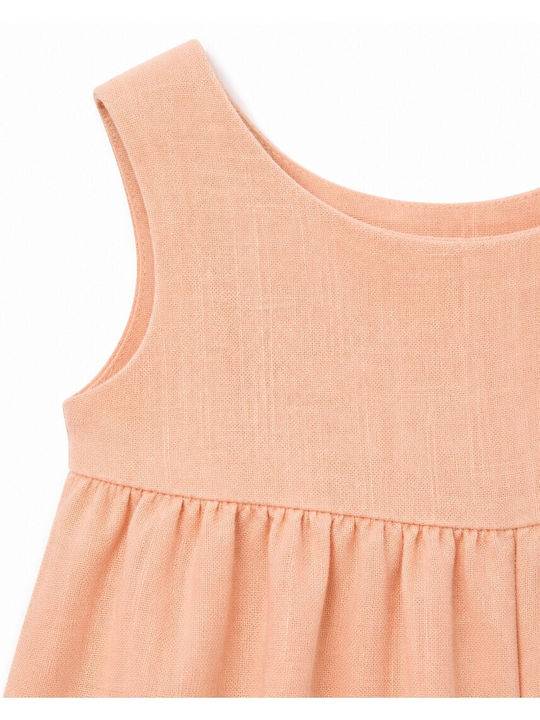 Kinderhosen Leinen Peach Nectar