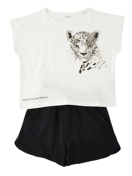 Kids Clothing Set with Shorts Summer 2 Pieces Optical White