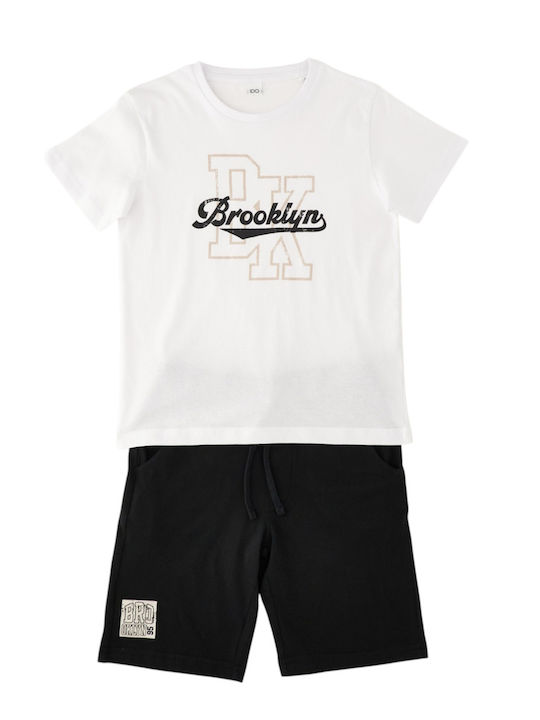 Kids Clothing Set with Shorts Summer 2 Pieces Optical White