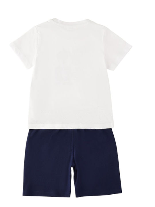 Kids Clothing Set with Shorts Summer 2 Pieces Optical White