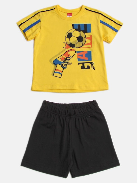 Kids' Set with Shorts Summer 2pcs Yellow