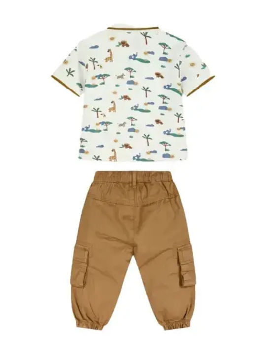 Kinderbekleidungsset mit Sommerhose 2 Stück Schokolade