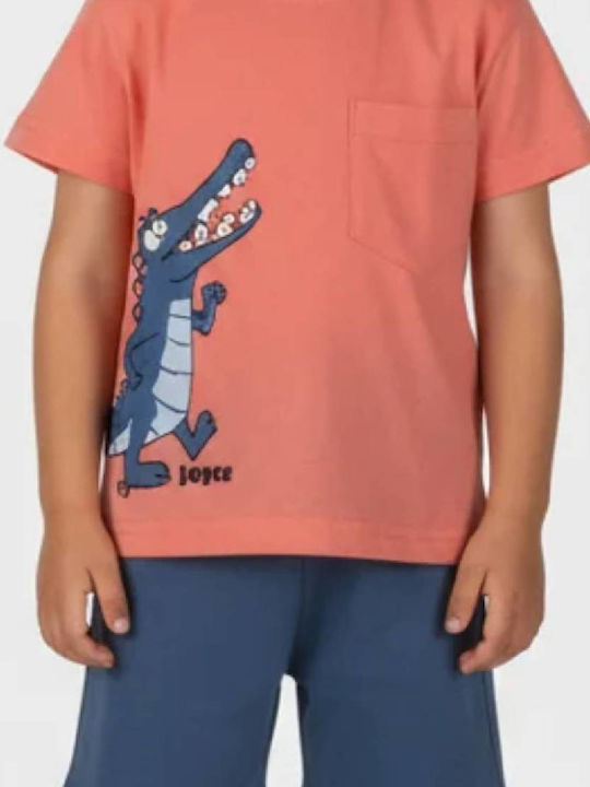 Kids Set with Shorts Summer 2 Pieces Orange