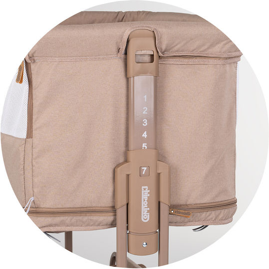 Chipolino Babywiege Laufstall Zen mit Matratze Seitliche Öffnung und Rädern