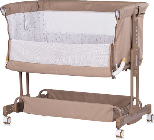 Chipolino Babywiege Laufstall Zen mit Matratze Seitliche Öffnung und Rädern