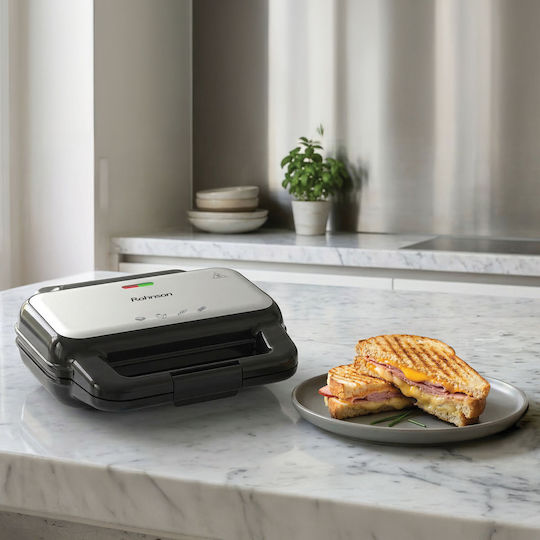 Rohnson Sandwich Maker for 2 Toasts 900W Black