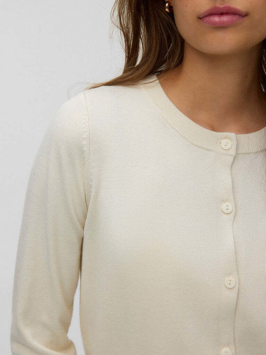 Long Women's Knitted Cardigan with Buttons Birch