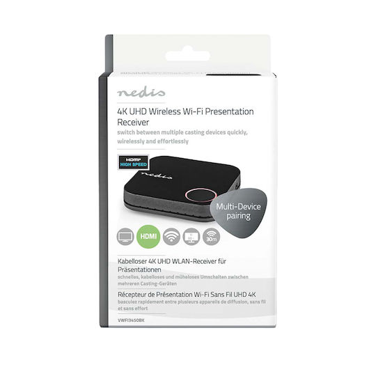 Nedis Receptor HDMI Wireless 4K 60Hz Fără Wi-fi UHD Transmițător Rază 30 m Negru