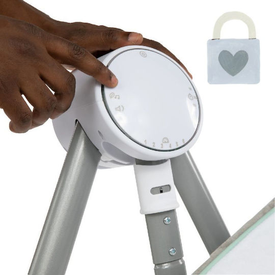 Ingenuity Electric Baby Bouncer Swing Anyway Sway with Music and Vibration White for Child up to 9kg
