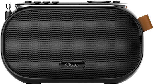 Osio OPR-3025 Portable Rechargeable Radio with USB Black