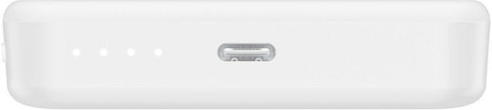 Belkin BoostCharge Slim MagSafe Power Bank 7500mAh 7,5W mit 2 USB-C Ausgangsanschlüsse Weiß