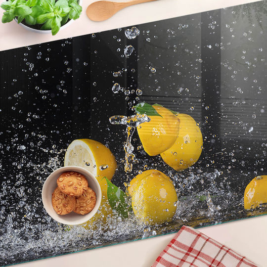 Tulup Schneidebrett Glas Gelbe 80x52cm
