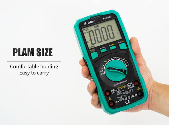Proskit Digital Multimeter True RMS with Buzzer with AC / DC / Resistance / Capacitance / Temperature Measurement MT-1710N