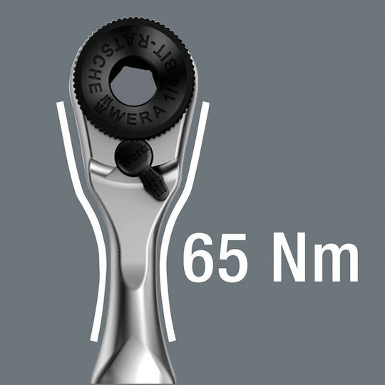 Wera Ratchet with Sockets 1\4" 10 Pieces