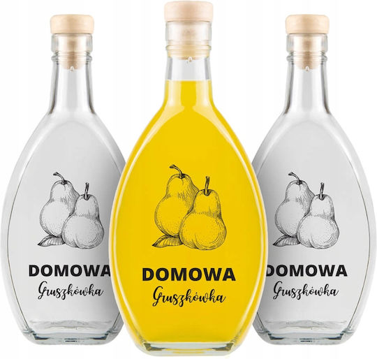 10x Fläschchen Elipsa 500ml Bedruckt Hausgemachte Birnen