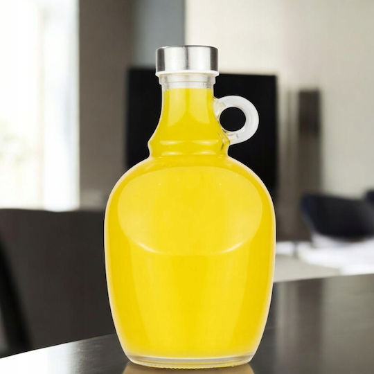 12x Sticlă Mică Din Sticlă Cu Mâner De 1,5 Litri Pentru Vin Lichior Suc
