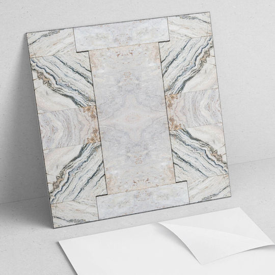Printed Natural Stone Design Vinyl Tile Set 4x50x50 Cm