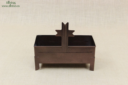 Simple Or Water Sand Hammered Brown Candle Holder