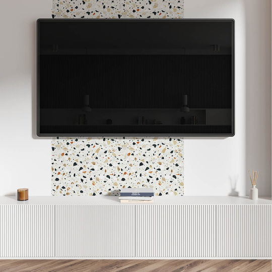 PVC Tile Set Decorative Design Kitchen Or Bathroom Stone Background 4x50x50 Cm