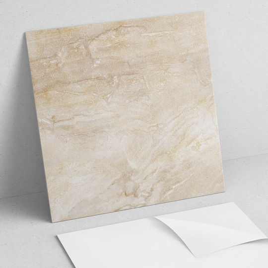 Set of Printed Vinyl Tiles Bedroom Decoration Natural Stone Pattern 4x50x50 Pcs