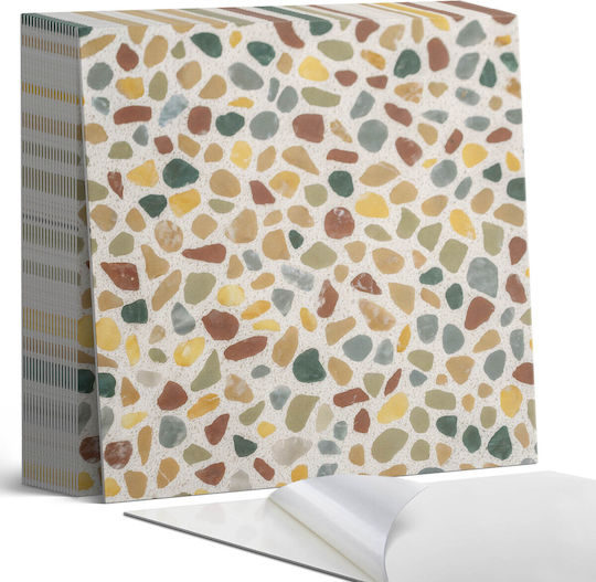 Wall Tile Vinyl Set Mosaic Stone Design 20x20x20 Cm