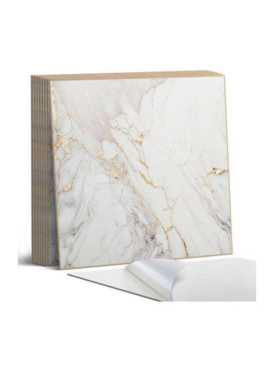Decorare De Perete Din Vinil Birou Elegant Vene De Marmură 9x30x30 Bucăți