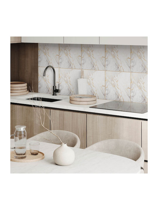 Decorare De Perete Din Vinil Birou Elegant Vene De Marmură 9x30x30 Bucăți