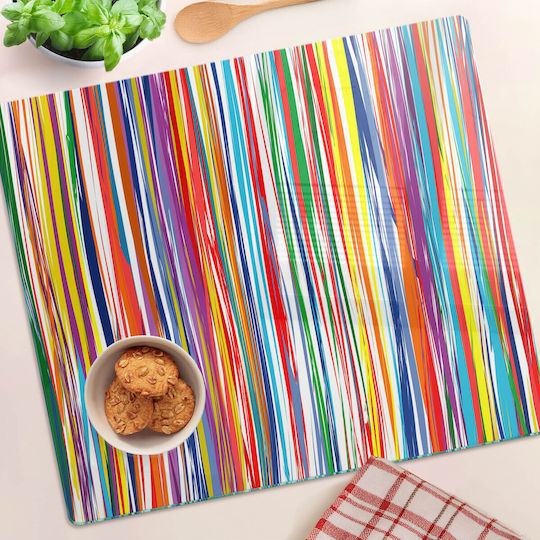 Tulup Glass Multicolour Chopping Board 60x52cm