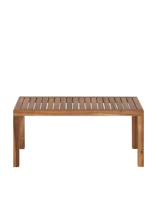 Wooden Sitting Room Table for Small Outdoor Spaces Kirby Natural 88x44x40cm