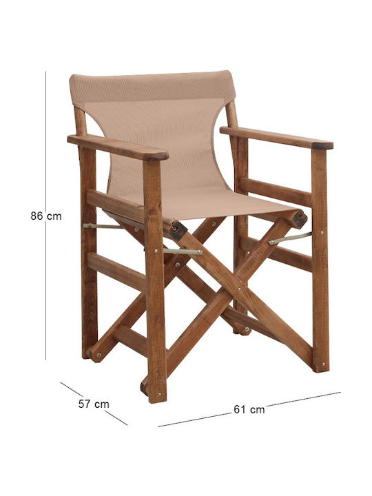 Scaun Director Din Lemn Queen Nuc 61x57x86cm