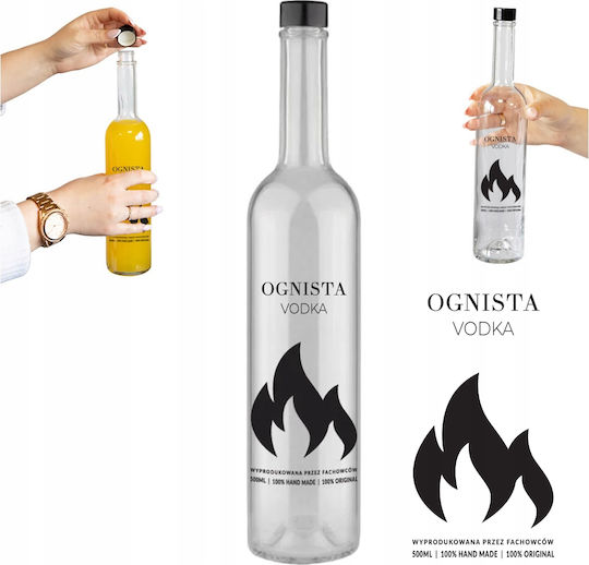 Futura 500ml Fire Vodka Bottle Vodka Bimber Glass Bottles Printing
